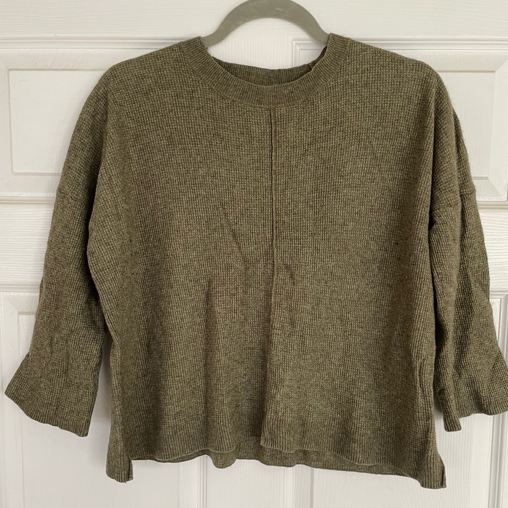 Madewell waffle knit sweater